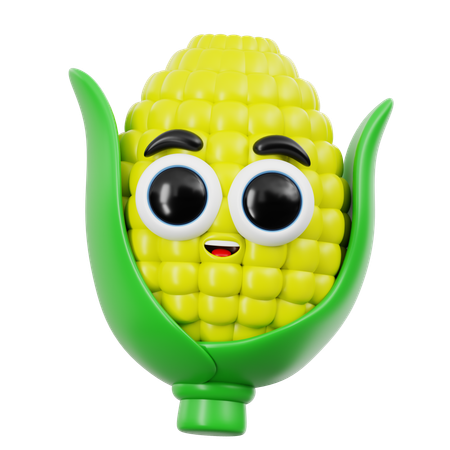 Süßes Mais-Emoji  3D Icon