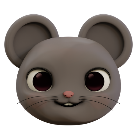 Süßes Maus-Emoji  3D Icon