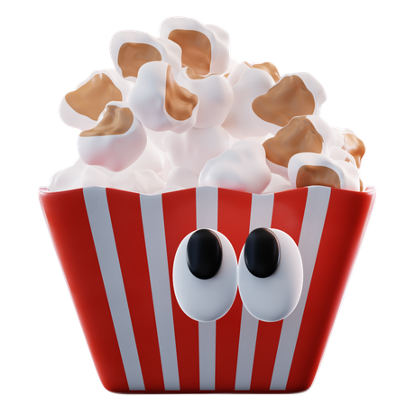 Süßes Popcorn  3D Icon