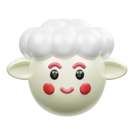 Süße Schafe  3D Emoji