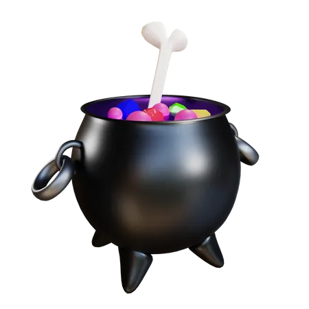 Süßigkeitenkessel  3D Icon