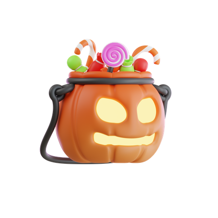 Süßigkeitentüte Halloween  3D Icon