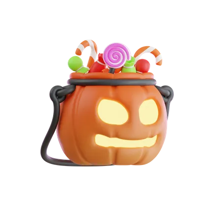 Süßigkeitentüte Halloween  3D Icon