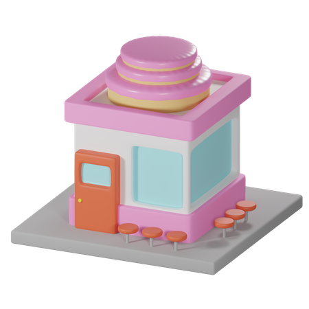 Süßwaren- und Kuchenladen  3D Icon