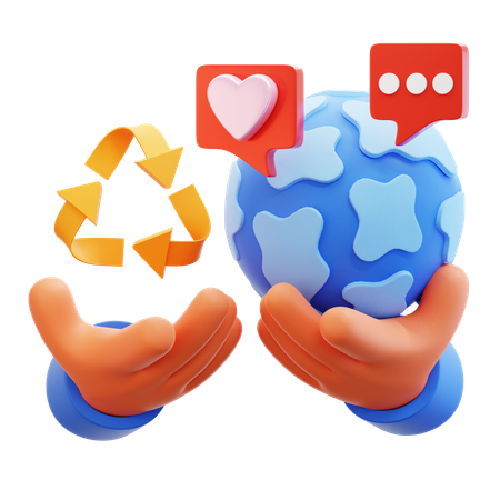 Sustainable Business  3D Icon