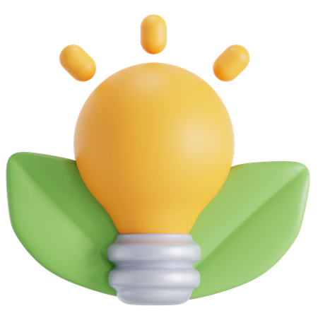 Sustainable electricity  3D Icon