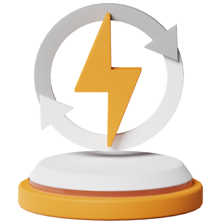 Sustainable Energy  3D Icon
