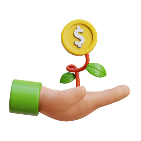 Sustainable Money  3D Icon