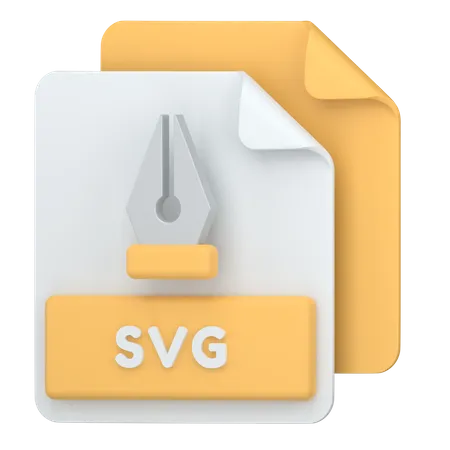 SVG Vector File Format 3D Icon