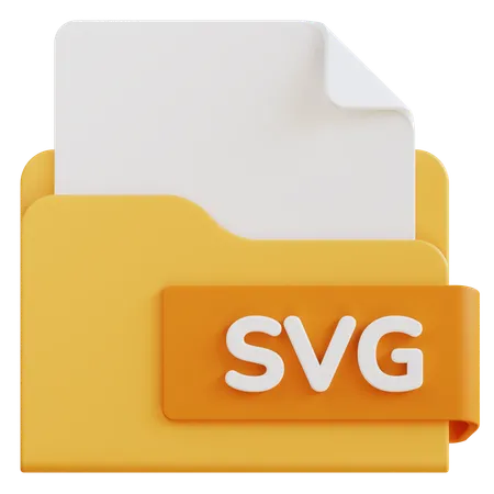 3 D Svg File Extension Folder 3D Icon