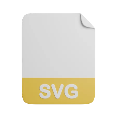 SVG Document File Extension 3D Icon