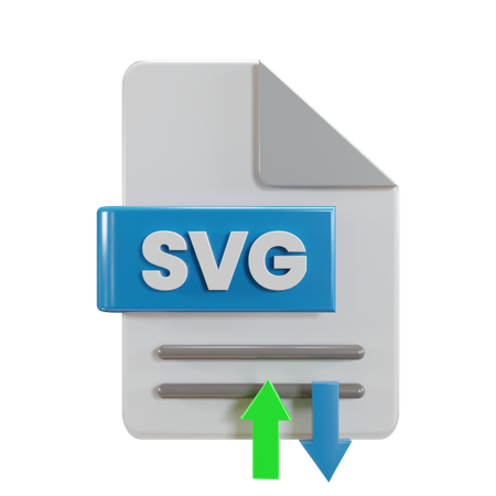 Transferência de arquivo SVG  3D Icon