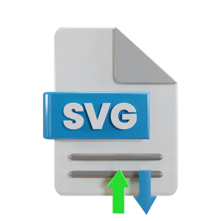 Transferência de arquivo SVG  3D Icon