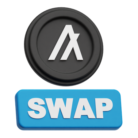 Swap Algorand Token  3D Icon