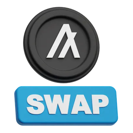 Swap Algorand Token  3D Icon