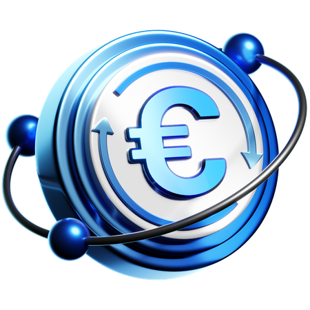 Canje de euros  3D Icon