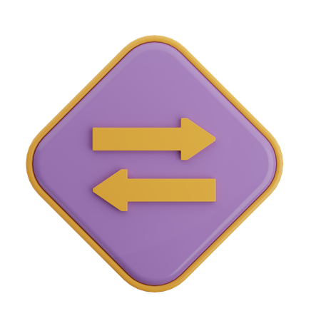 Swap Horizontal Arrow  3D Icon