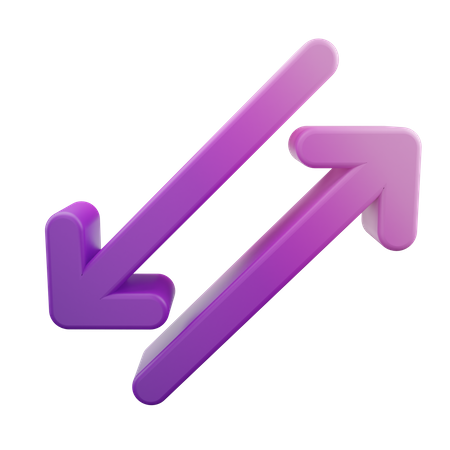 Swap Left Right Arrow  3D Icon