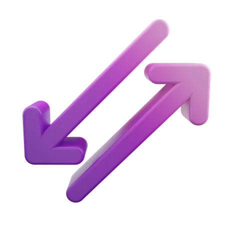 Swap Left Right Arrow  3D Icon