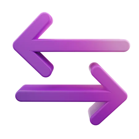 Swap Left Right Arrow  3D Icon
