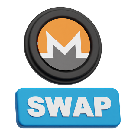 Swap Monero Token  3D Icon