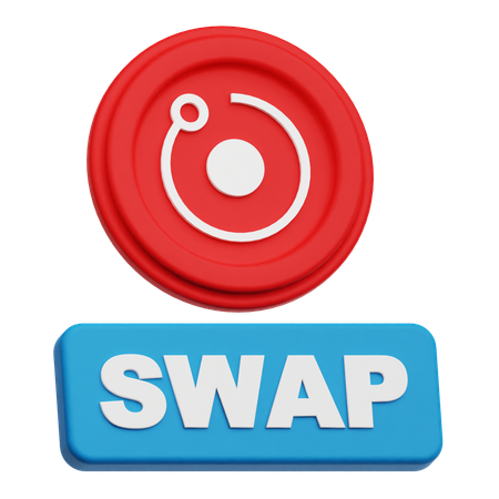 Swap Render Token  3D Icon