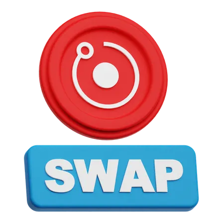 Swap Render Token  3D Icon