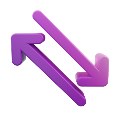 Swap Right Left Arrow  3D Icon