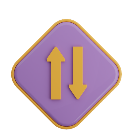 Swap Vertical Arrow  3D Icon