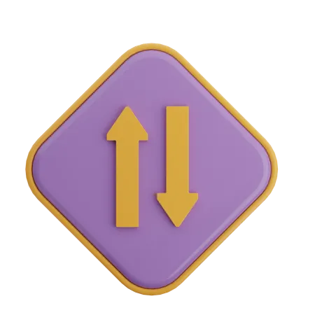 Swap Vertical Arrow  3D Icon