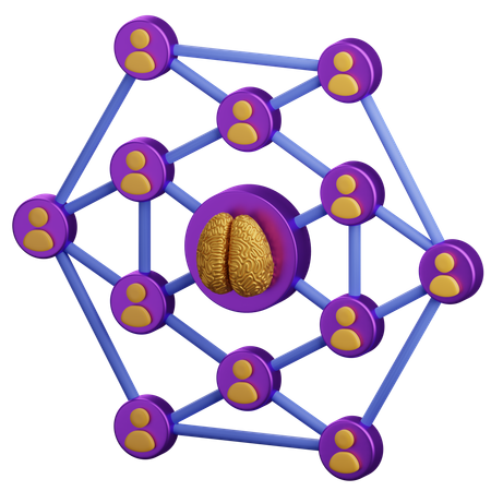 Swarm Intelligence  3D Icon