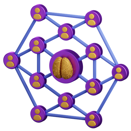 Swarm Intelligence  3D Icon