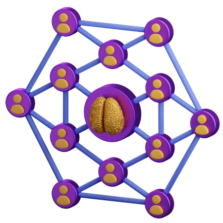 Swarm Intelligence  3D Icon