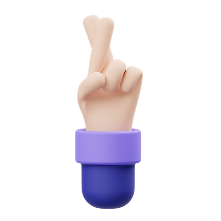 Swear Hand Gesture  3D Illustration