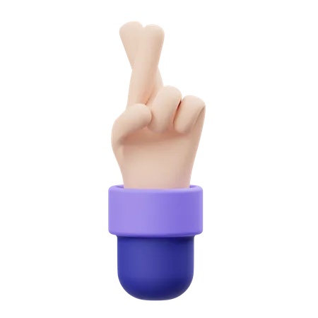 Swear Hand Gesture  3D Illustration