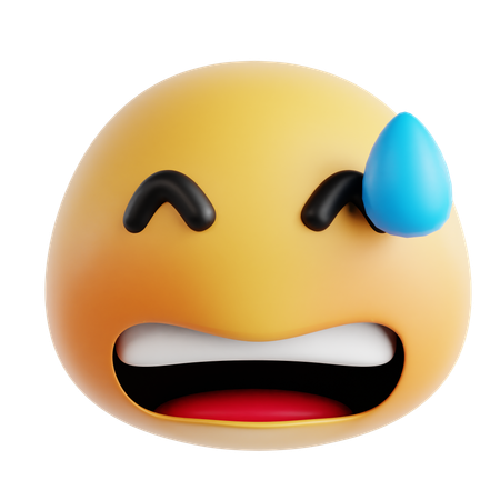 Sweat Emoji  3D Icon