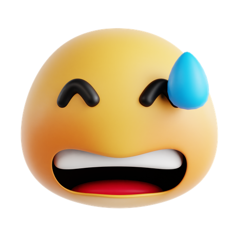 Sweat Emoji  3D Icon