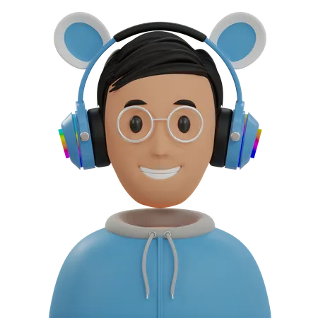 Sweater Rabbit Man  3D Icon