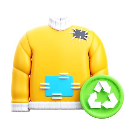 Sweater Recycling  3D Icon