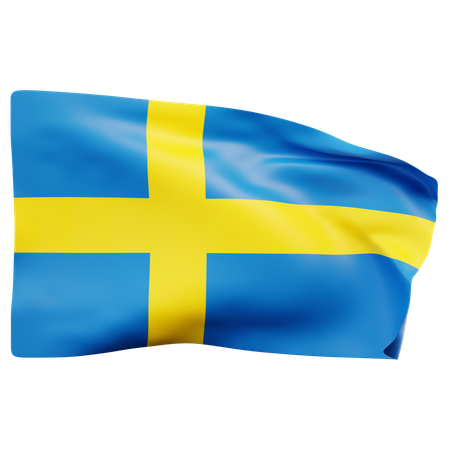 Sweden Flag  3D Icon