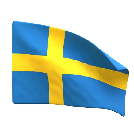 Sweden Flag  3D Icon