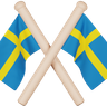 3d sweden flag emoji