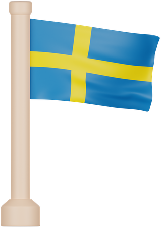 Sweden Flag 3D Icon