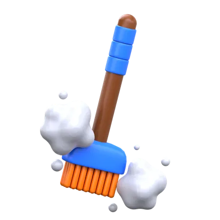 Sweeping  3D Icon
