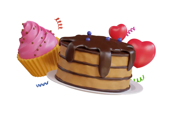 Sweet Cake  3D Icon