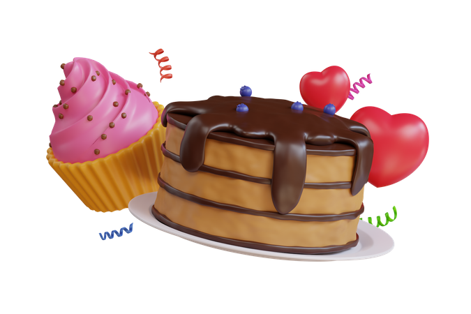 Sweet Cake 3D Icon