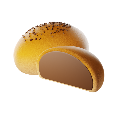 Sweet Chocolate Bread  3D Icon