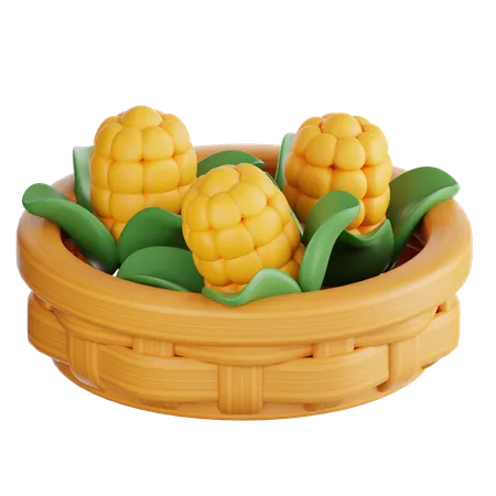 Sweet Corn  3D Icon