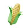 corn cob emoji 3d