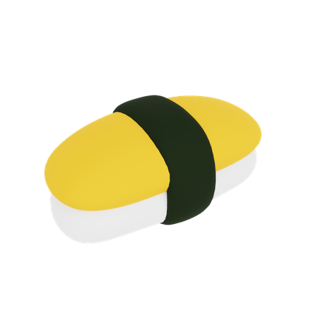 Sweet Egg Sushi  3D Icon